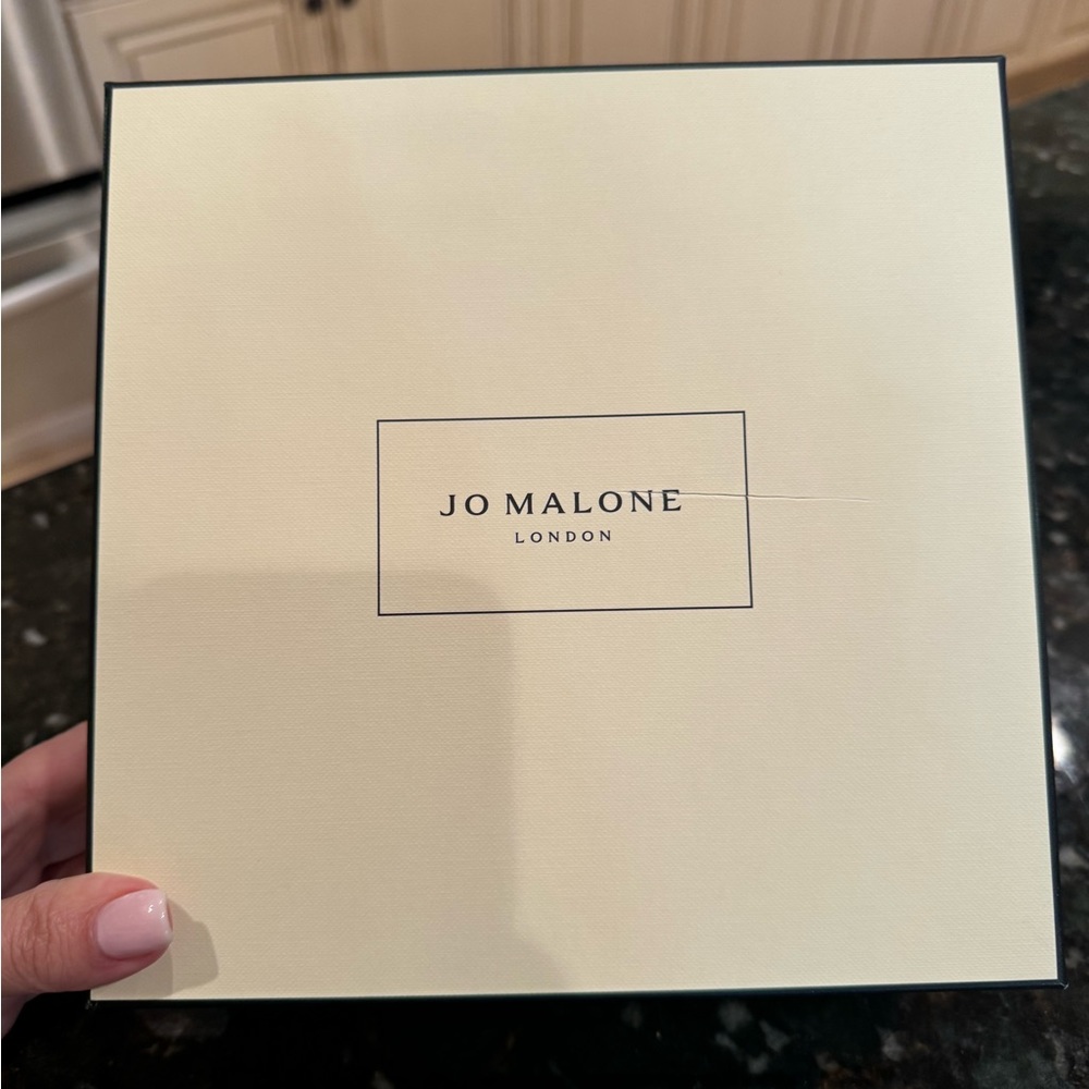 Jo Malone Gift box 8” square. 3-1/2” depth